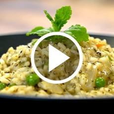 Pea & Mint Risotto Recipe